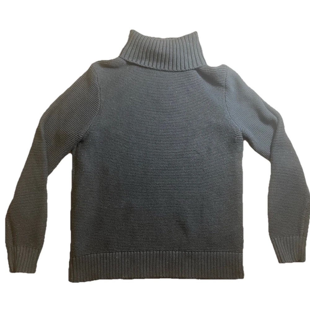 J.Crew Black Turtleneck Sweater Classic Minimalist Capsule Wardrobe Essential, M